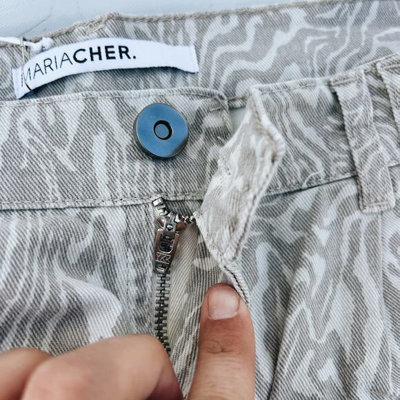 New Maria Cher Tila Slouchy Pants Babucha Neutral High Rise Baggy 30 Loose - Picture 12 of 15